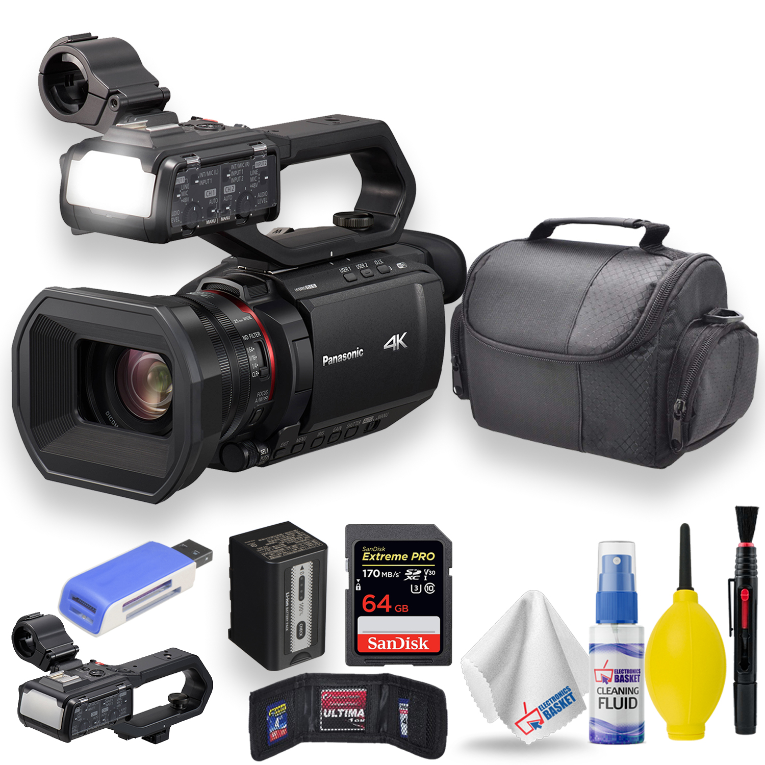 Panasonic HC-X2000 UHD 4K 3G-SDI/HDMI Pro Camcorder W/ 24x Zoom
