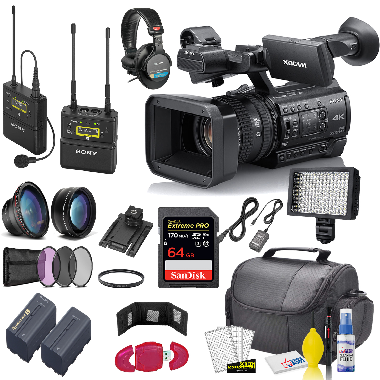 (pxw-z150) With Sony Uwp-d21 Mic, Sandisk 64gb